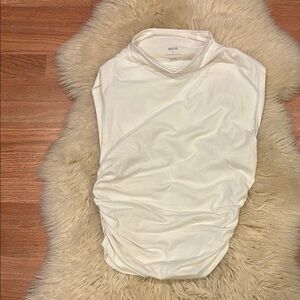 Maeve White Sleeveless Top